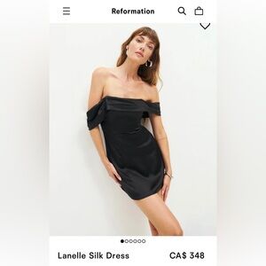 Reformation Lanelle 100% silk cocktail dress